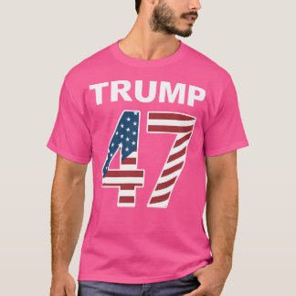 Trump 47 Patriotic Family Friends Girls Boys Shirt T