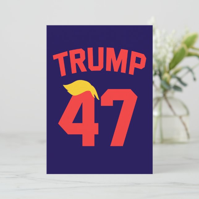 Trump 47 President Inbjudningar (Stående Fram)