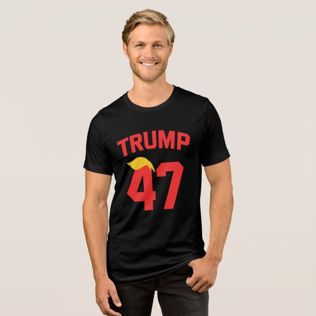 Trump 47 President T Shirt (Framsida Full)