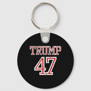 Trump 47 President Team Fotbollströja Stil 2025 Nyckelring
