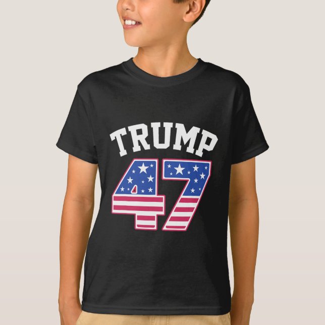 Trump 47 President Valect USA:s invigning T Shirt (Framsida)