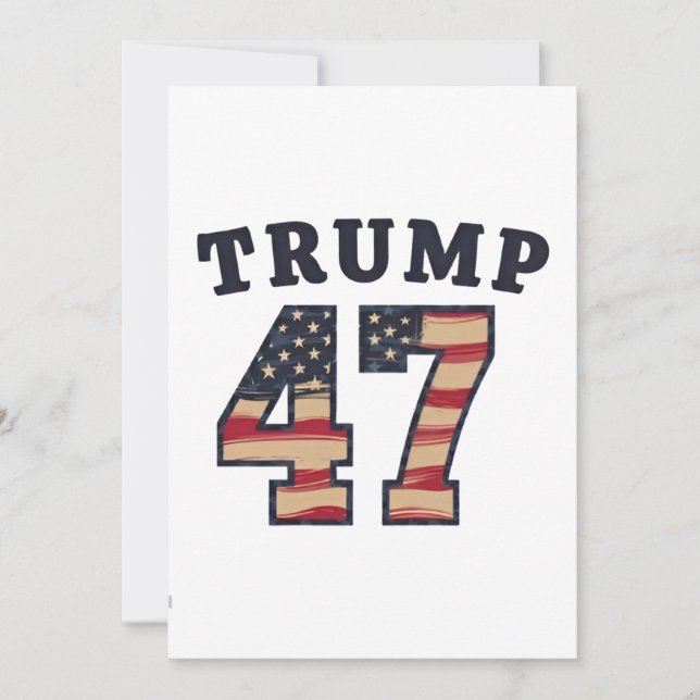 Trump 47 Proud Maga American inauguration Day Inbjudningar (Framsida)