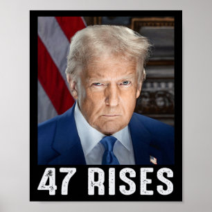 Trump 47 Stiger Invigning Foto Av Donald Trump Poster