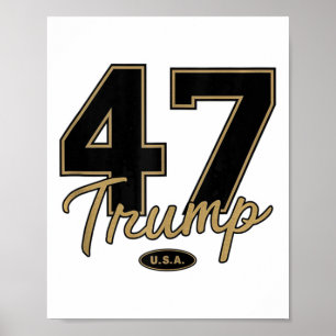 Trump 47 Trump 2024 Republican Konservativ 47 Tru Poster