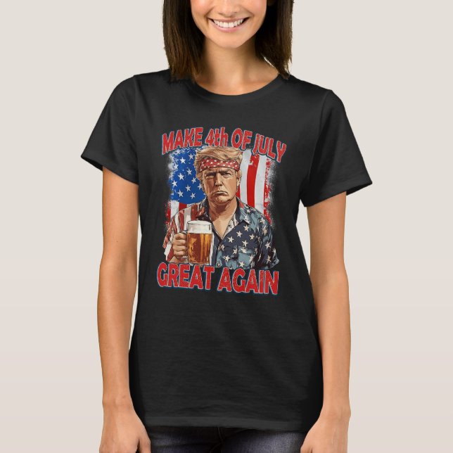 Trump 4:e july t shirt (Framsida)
