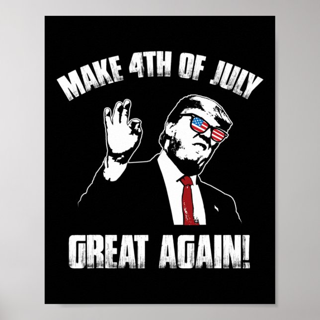 Trump 4 juli  poster (Framsidan)