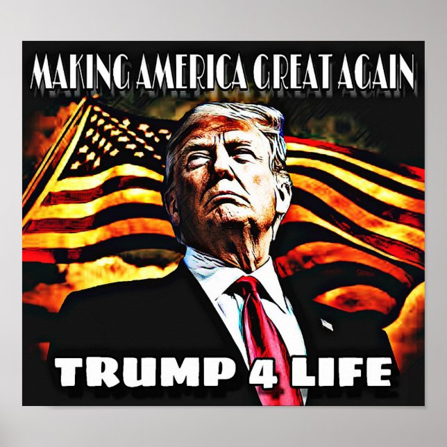 Trump 4 Livslängd Poster (Framsidan)