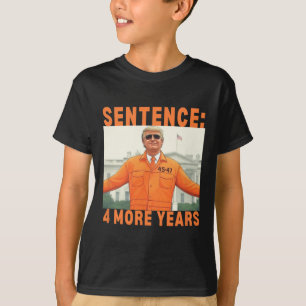 Trump 4 Mer År Mening 45 47 Vita Huset Pappa T Shirt