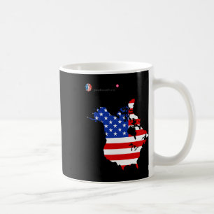Trump 51 State of American Canada USA flagga Unite Kaffemugg
