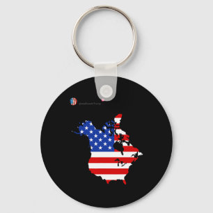 Trump 51 State of American Canada USA flagga Unite Nyckelring