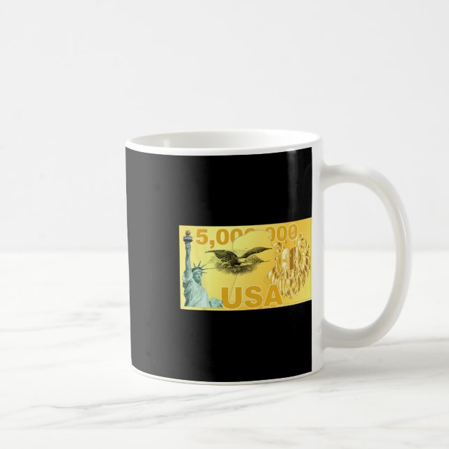 Trump 5 miljoner dollar förmögen migrant amerikan  kaffemugg (Höger)