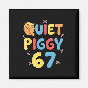 Trump 6 7 Tyst Gris Roligt Politiskt Meme Gris Äls Magnet