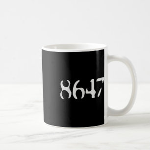 Trump 8647 Retro Black Anti-Funny Liberal Presiden Kaffemugg