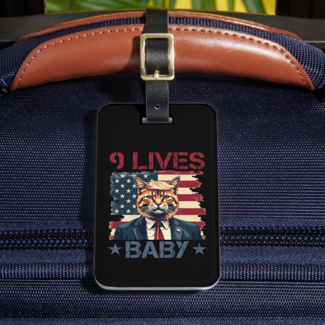 Trump 9 Lives Baby Bagagebricka (Framsida Insitu 2)