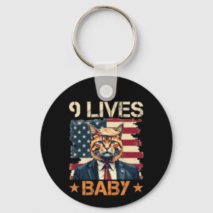 Trump 9 Lives Baby Nyckelring