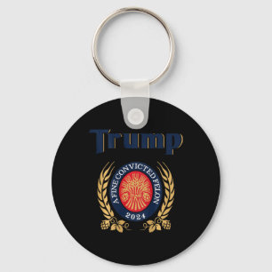 Trump A Bra Convicted Felon 2024 Beer (på baksidan Nyckelring