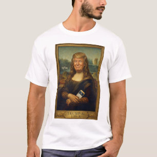 Trump-a-Lisa Klassisk konstparodi Politisk serie T Shirt