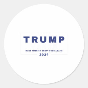 Trump-a-mania Trumpamania Wrestler Tee Trump Vance Runt Klistermärke