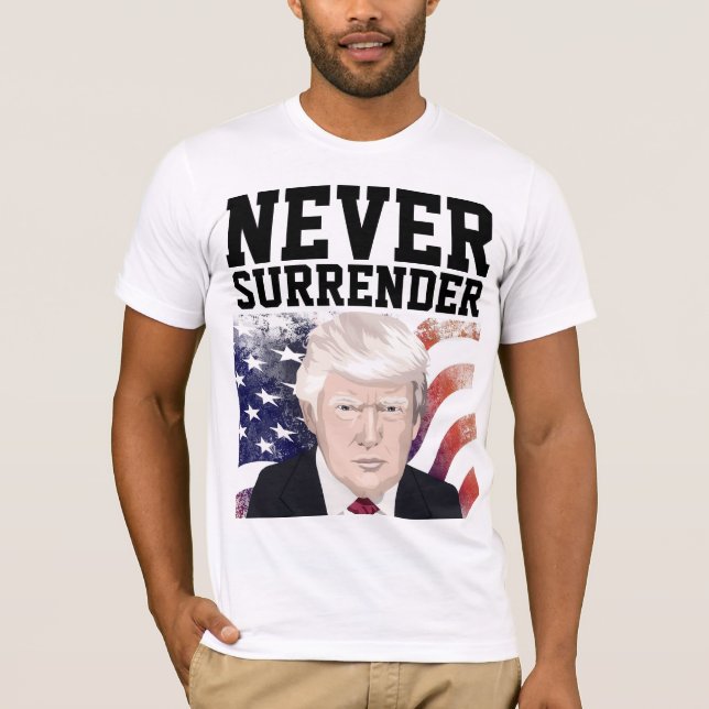 TRUMP ALDRIG ÖVERGIV T-SHIRTS SWEATSHIRTS (Framsida)