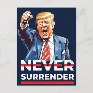 Trump Aldrig överlämnande Helg Vykort
