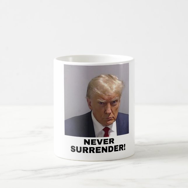 Trump Aldrig överlämnande Kaffemugg (Center)