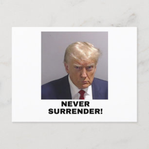 Trump Aldrig överlämnande Vykort