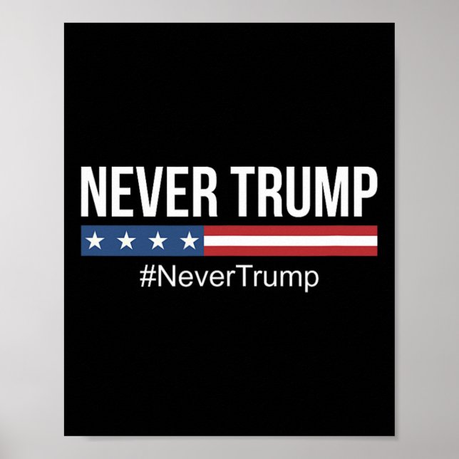 Trump - #aldrig-trump - poster (Framsidan)