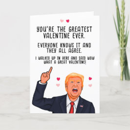 Trump Alla hjärtans dag Du är den bästa Alla hjärt Kort