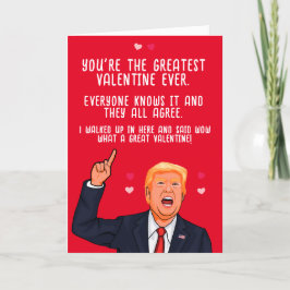 Trump Alla hjärtans dag Du är den bästa Alla hjärt Kort