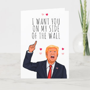 Trump Alla hjärtans dag jag vill ha dig på min sid Kort