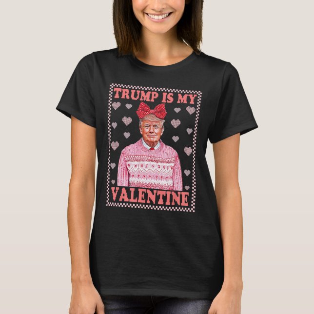 Trump Alla hjärtans dag  T Shirt (Framsida)