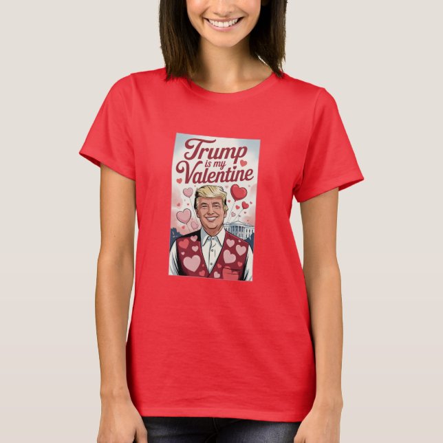 Trump Alla hjärtans dag T-shirt design (Framsida)