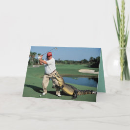 Trump Alligator Greeting Card Kort