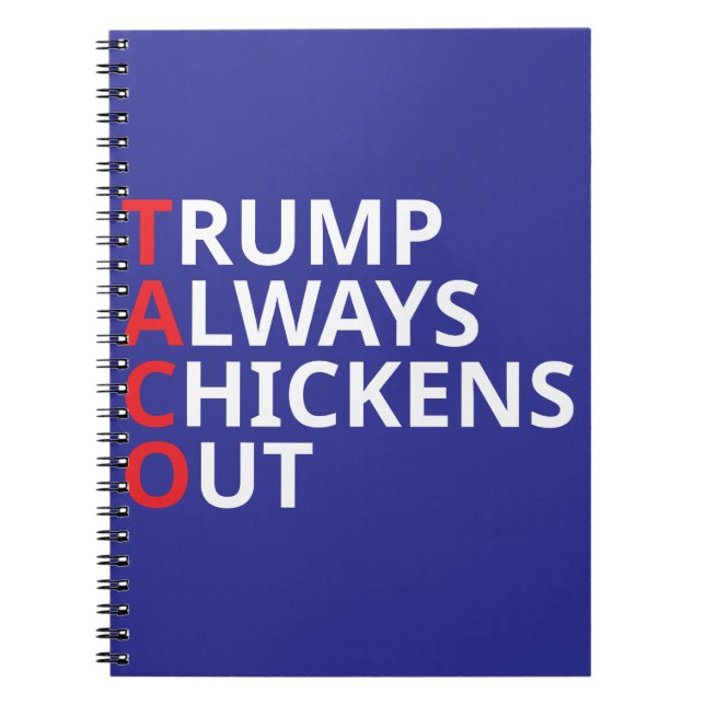 Trump Alltid Chickut Anteckningsbok (Framsidan)