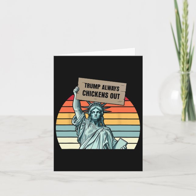 Trump Alltid Chickut Kort (Framsida)