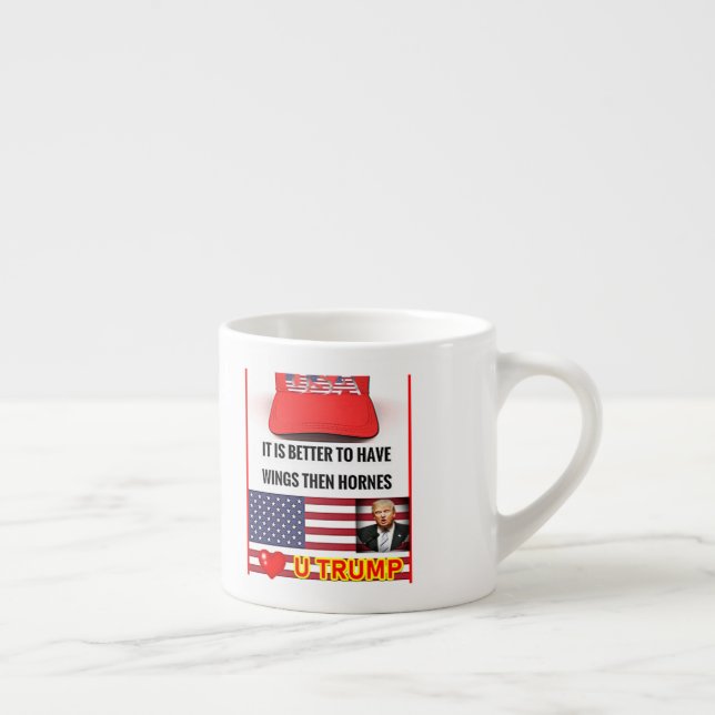 Trump Älskare Espresso-kaffe Mugg Espressomugg (Höger)