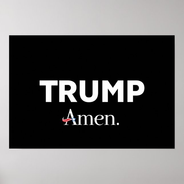 Trump Amen Poster (Framsidan)