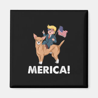 Trump America Chihuahua Hund American Hero Magnet