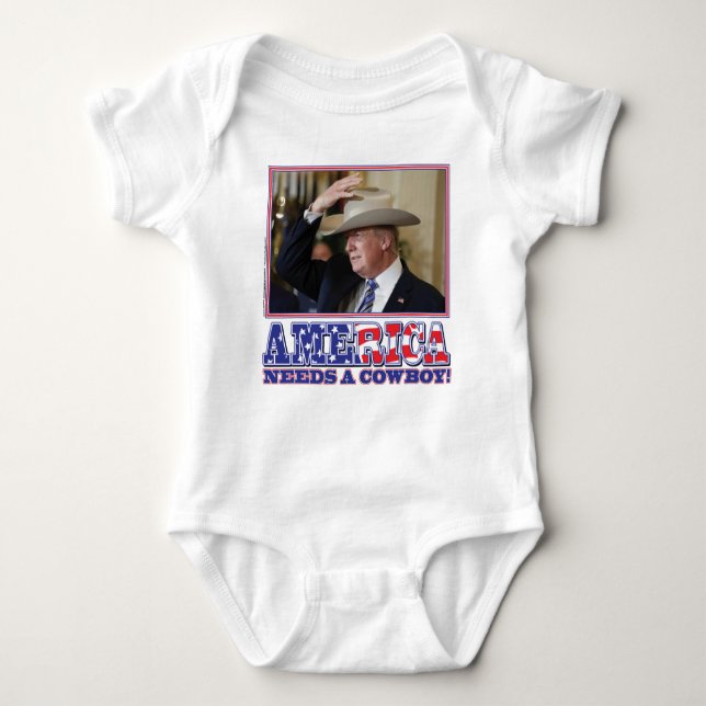 TRUMP-AMERICA-COWBOY T-SHIRT (Framsida)