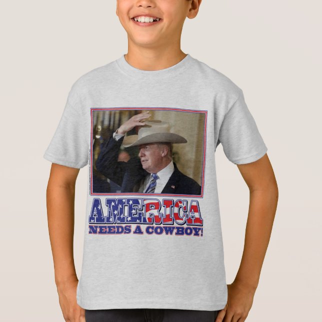 TRUMP-AMERICA-COWBOY TEE (Framsida)