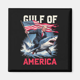 Trump America Shark Bukt från USA 2025 Magnet