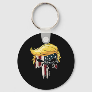 Trump American Flagga 2024 Second Term Reelection Nyckelring