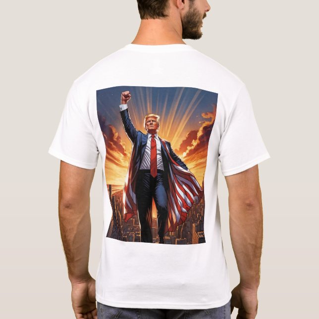 Trump American Superthesin T-Shirt" T Shirt (Baksida)