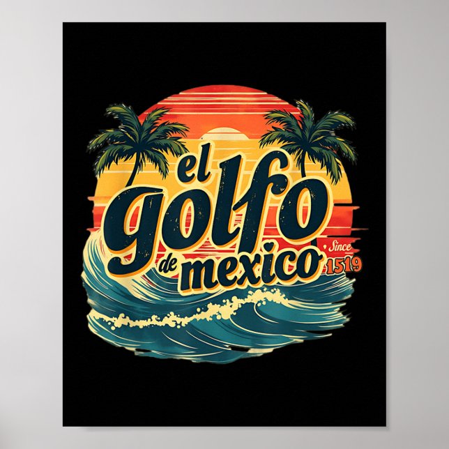 Trump Americas Bukt Mexiko El Golfo De Mexico Poster (Framsidan)