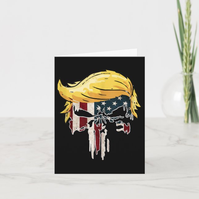 Trump amerikansk flagga 2024 andra mandatperiod om kort (Framsida)