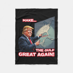 Trump Amerikanska Bukt-Mexikos president Trump 3 Fleecefilt