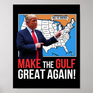 Trump Amerikanska Bukt Mexikos president Trump Buk Poster