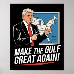 Trump Amerikanska Bukt Mexikos president Trump Buk Poster