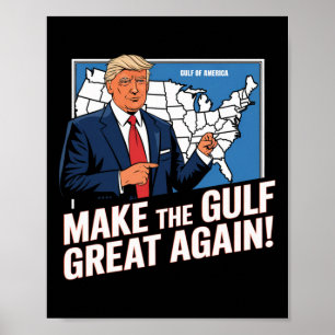 Trump Amerikanska Bukt Mexikos president Trump Buk Poster