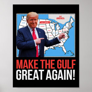 Trump Amerikanska Bukt Mexikos president Trump Buk Poster